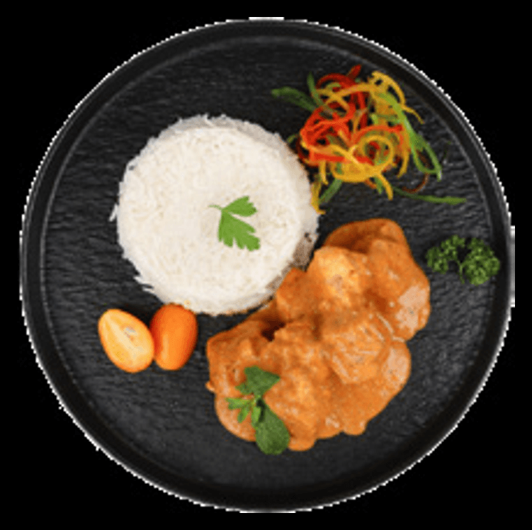 Crispy Chicken with White Rice
