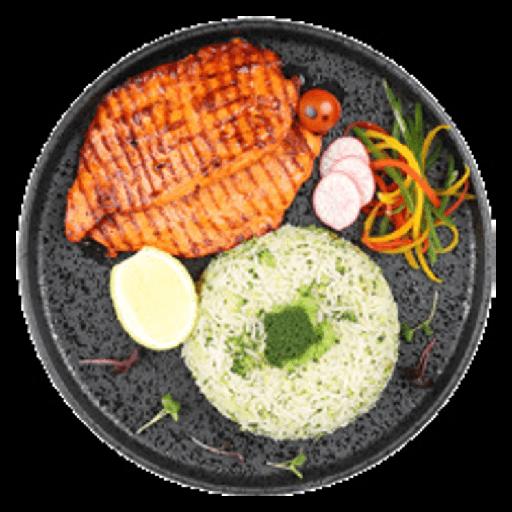Shish Tawook with Pesto Rice