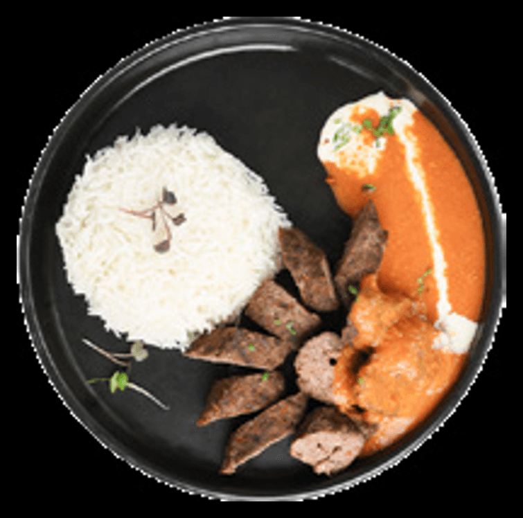 Beef Kebab Curry with White Rice