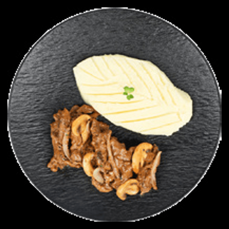 Beef Stroganoff with Mashed Potato